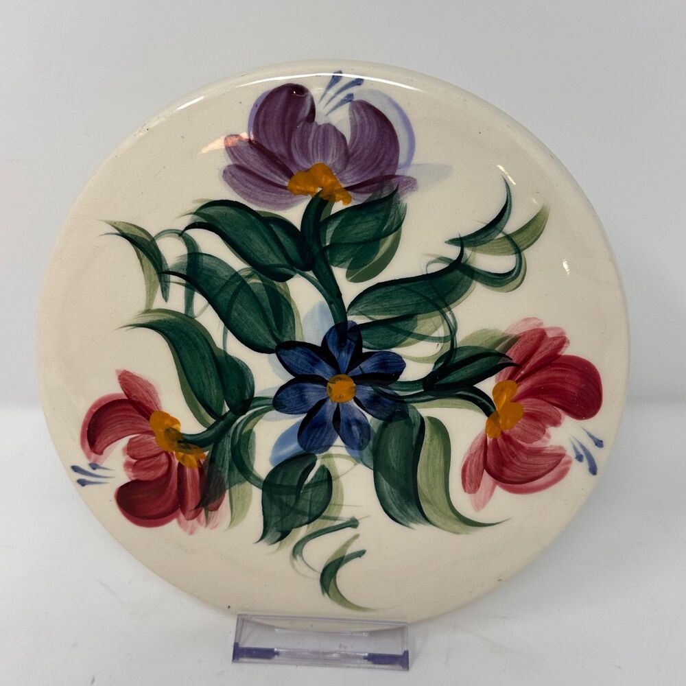 Gail Pittman Annabella Trivet 1995 Signed Ceramic Hot Plate Pottery Decor - READ